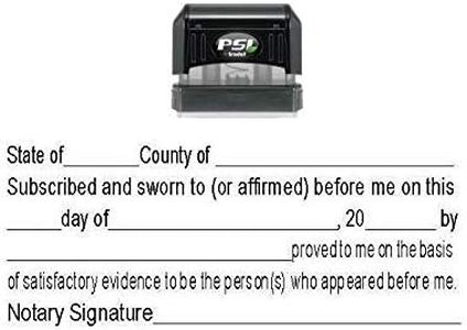 Notary Jurat Stamp 2773