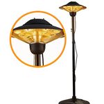 DONYER POWER Electric Patio Heater Garden Haeting 2000W Waterproof Outdoor&Indoor Free Standing