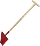 Fiskars Classic Lawn Edger, Length: 104 cm, Width: 23.5 cm, Boron steel head/Ash wood handle, Red/Natural Wood, 1003707