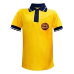 Kendra Vidyalaya School T-Shirt, 100% Cotton, Yellow, Sunday Uniform (Large, Yellow)