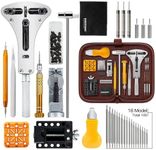 Eventronic Watch Repair Kit 154PCS, Professional Watch Battery Replacement Kit, Spring Bar Tool Set, Watch Repair Watchmaker Tool Bag, Watch Band Link, Watch Back Removal Tool for Link Removal