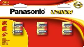 Panasonic CR2 3.0 Volt Long Lasting Lithium Coin Cell Batteries for Rangefinders, Cameras, Flashlights and Other Devices, 6 Pack