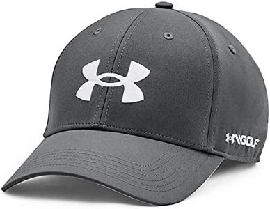 Under Armour Men's UA Golf96 Hat, Pitch Gray/White