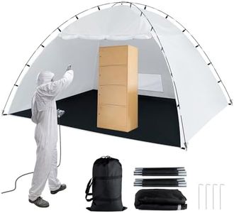 Portable Paint Booth Tent,Siebwin 10(L)x10(W)x6.2(H)ft Spray Paint Tents with Built-in Floor & Mesh Screen & Windproof Hooks, Painting Tent Station for Furniture DIY Hobby Tool, Spray Paint Shelter