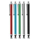 A Pack of 5pcs Universal Touch Screen Stylus Pen (Red+Black+Silver+Blue+Green)-SLZRT02Y