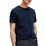 BOSS Mens Tales Logo-Patch T-Shirt in Cotton Jersey