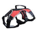 Downtown Pet Supply Dog Walking Lifting Carry Harness, Support Mesh Padded Vest, Accessory, Collar, Lightweight, No More Pulling, Tugging or Choking, for Puppies, Small Dogs (Red, X-Large)