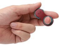 Yogi Fidget Toy, Stress Reducer, Perfect for ADHD, ADD, Anxiety and Autism, for Kids and Adults, Sensory Gadget, Fidget Spinner with Five Ring Sizes, Easy to use and Fun (Red - Turquoise)