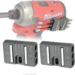 Halberd Premium Bit Holder for M12 Gen 2 and Gen 3 Tools, Securely Screws to Belt Clip Screw, Premium Neodymium Magnets, for Milwaukee M12 Gen 2 and Gen 3 Tools Only (2 Pack, Premium)