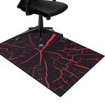 HiiARug Chair Mat for Hardwood Floor 48"×36" Anti-Slip Floor Protector Gaming Computer Chair Mat for Home Office Gaming Room