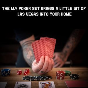 M.Y Texas Hold'em Poker Set – 300 Piece Casino Chip Set