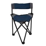 Pacific Pass Folding Tripod Chair Lightweight Portable Camping Chair Easy Carried Sports Camp Chair with Carry Bag for Camping, Fishing, Hiking, Outdoor, Hunting