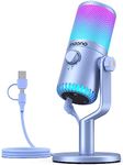 MAONO USB Gaming Microphone, Programmable Condenser mic for PS5/PS4/Mac/PC/Computer/Desktop/Laptop, with RGB Lights, Mute, Gain, Monitoring for Streaming, Podcast, Twitch, YouTube, DM30 RGB Purple