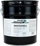 RUST BULLET WhiteShell - Gloss White - 5 Gallon - UV Resistant Rust Preventive Coating, Corrosion Control & Long-Lasting Protection for Metal