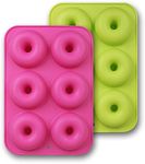 homEdge Silicone Donut Molds, 2-Pac