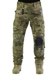 ZAPT Breathable Ripstop Fabric Pants Military Combat Multi-Pocket Molle Tactical Pants with EVA Knee Pads (Multi-cam, M)