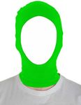 Sheface Men's and Women's Spandex Halloween Cosplay Mask Party Open Face Hood Costume Mask (Lime Green)