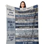 Yesbird Brother Gifts, Brother Birthday Gifts, Gifts for Brother, Gifts for Brother Adult, Christmas/Birthday gifts for brother, Big Brother Gifts from Sister/Brother Throw Blanket 150X130CM