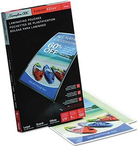 Swingline 3740473 Fusion EZUse Premium Laminating Pouches44; 5 mil44; 9 x 14.544; 100-Box