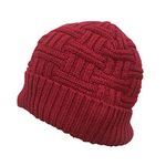 Gajraj Unisex Wool Skull Cap (Pack Of 1) (GC5G, GC5B, GC5N_Red_Free Size)