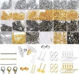 DIY Crafts 25 Gram, Silver, Earring Hooks for Jewelry Making – Earring Making Kit – Earring Hook Earring Kit for Making Earrings Mix (25 Gram, Silver)