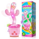 SANJOIN Dancing Talking Cactus Toy for Baby Toddlers, Baby Girl Toys 18 Months+, Volume Adjustable, Mimicking, Recording, Singing. Baby Toys & Gifts for Girls, Easter Basket Stuffers for Girls Boys