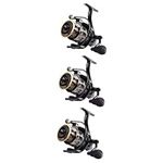 SUPVOX Fish Pole Reel 3 Pcs Wheel Long Throw Fish Reel Fly Reels Aluminum Spool Freshwater Accessories Rod Reel Wheel Reel Spool Metal Mini Flying Aluminum Spool Saltwater