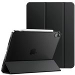 JETech Case for iPad Air 11-Inch M2 (2024), iPad Air 5/4 (2022/2020 5th/4th Generation 10.9-Inch), Slim Stand Hard Back Shell Cover with Auto Wake/Sleep (Black)