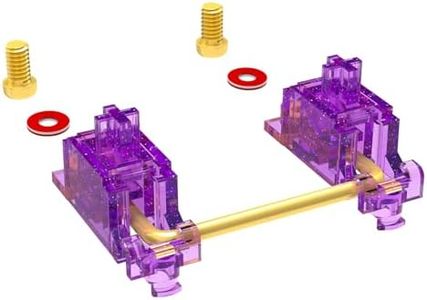 DUROCK Stabilizer V2, Screw in Stabilizers with 2u 6.25u 7u Wires, PCB Mount Keyboard Stabilizers for Mechanical Keyboards (V2 Purple 80% Kit)