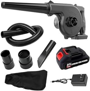 2-in-1 Cordless Air Blower & Vacuum | High-Power, Battery-Powered Handheld Blower with Variable Speed for Garden, Car, and Dust Cleaning