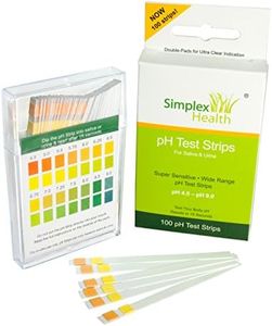 Simplex Health pH Test Strips for Urine and Saliva (100 Strips)