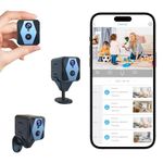 Spy Camera, 2K HD Mini Camera, Hidden Camera with Cloud & SD Storage, 100-Day Standby Time Small Camera, Cameras for Home Security AI Motion Detection, Auto Night Vision Indoor Security Camera