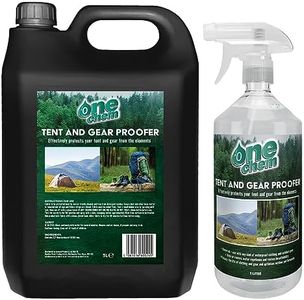 One Chem Tent and Gear Waterproof 1 Litre Spray with 5L Refill, Protects Tents and Gear From The Elements, Ideal for Camping and Hiking