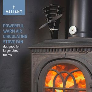Valiant Vanquish Stove Fan – Heat Powered, Silent Operation