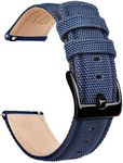 Ritche Christmas Gift 18mm Sailcloth Wristbands Watch Strap, Quick Release Sailcloth Watch Band Padding Design Watch Bands for Men Women, Valentine's day Gifts for him or her, White Elephant Gifts, Stocking Stuffers for Men