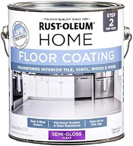 Rust-Oleum 358584 Floor Coating Top Coat Semi-Gloss Clear Gal