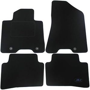 J&J AUTOMOTIVE | Velours Fußmatten Autotepiche Passend Für Tucson 2015-9/2020, Genaue Passform, rutschfeste Untregrund, Verstärkt Im Pedalbereich