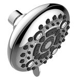 Aqua Earth Fixed Shower Head | High Pressure Showerhead 6 Spray Settings 5 inch Adjustable Shower Head Saturating massage bubbling saturating&massage saturating&bubbling water saving spray