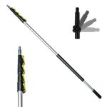 DocaPole 2m - 7m Extension Pole – 24 ft Multi-Purpose Telescopic Pole // Light Bulb Changer // Paint Roller // Duster Pole // Telescoping Pole for Window Cleaning, Gutter Cleaning, and Hanging Lights