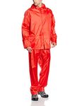 Result Men's Heavyweight Waterproof Jacket And Trouser Set Red Medium