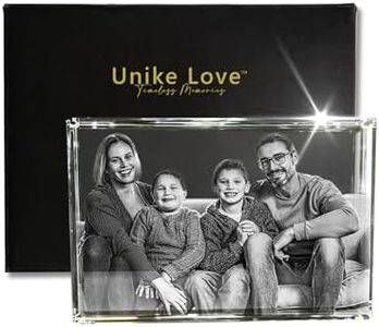Unike Love Pure Luxury Paperweight Gift 3DLaser-etched K9 Crystal (Large, 1.57)