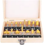 KOWOOD Router Bits Set of 15 Pieces