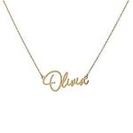 14k Solid Gold Name Necklace, Custo