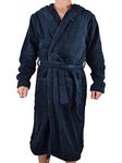 Tommy Hilfiger Men's Hooded Bathrobe 2s87905573 Bathrobes, Blue (Navy Blazer), L