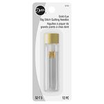 Dritz Gold-Eye Big Stitch Quilting Needles, Size 5, 12 Count,Silver
