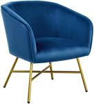 Yaheetech Velvet Tub Chair, Modern 