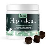 Fera Pets Hip + Joint Supplement for Dogs - Vet Created - Soft & Chewy Dog Joint Supplement - Glucosamine, Chondroitin, MSM– Chicken Flavor, 90 Chews​