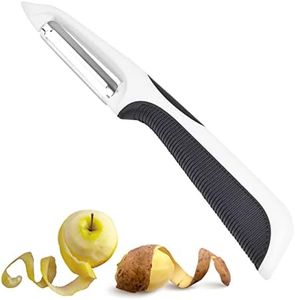 Potato Peeler Stainless Steel Rotary Peeler for Kitchen Vegetable Fruit Peeler Suitable for Vegetable Fruits (White)