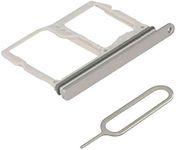 MMOBIEL SIM Card Slot Tray Holder Replacement Compatible with LG G6 2017 - Incl. Rubber Gasket and Sim Pin - Gray