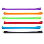 6 Pack Towel Bands for Beach Chair, Windproof Rubber Beach Towel Clips Bands, Stretchable Colorful Beach Chair Bands, Silicone Beach Towel Holder Bands for Swimming Pool Cruise (6 Color)